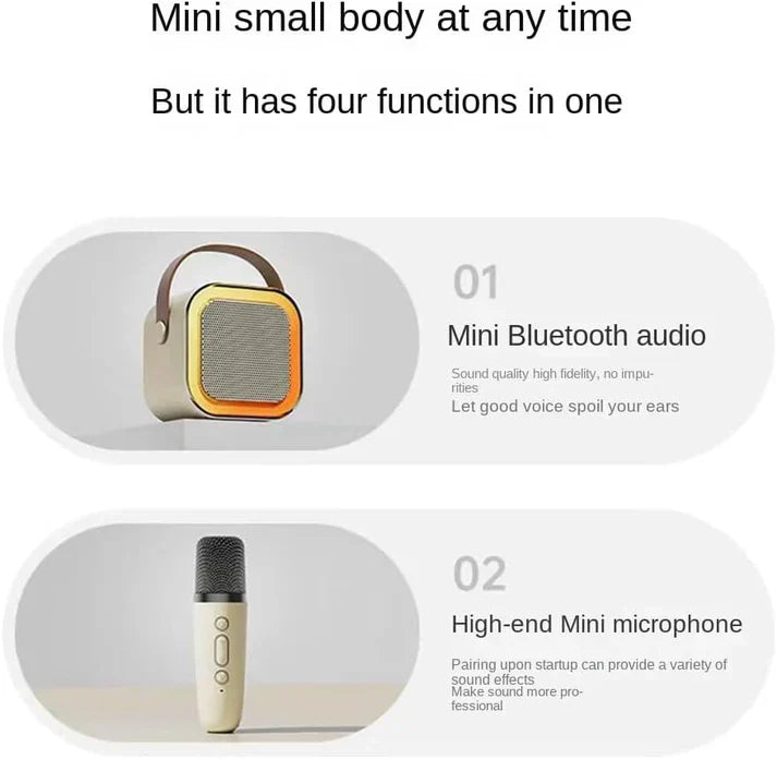 Wireless Karaoke Mic Set โ Portable Bluetooth Speaker